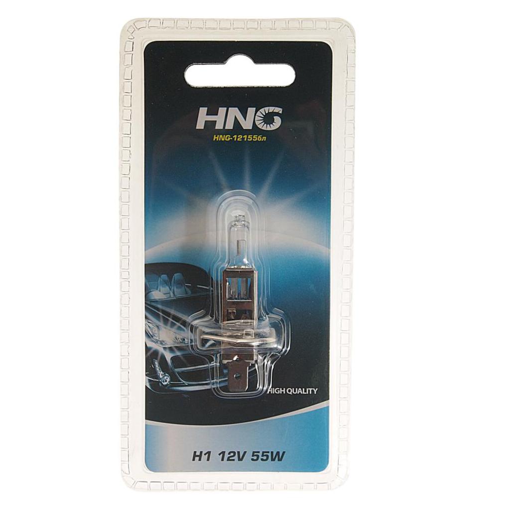 Лампа 12V H1 55W P14.5s блистер (1шт.) увеличенный срок службы Long Life HNG 12155бл