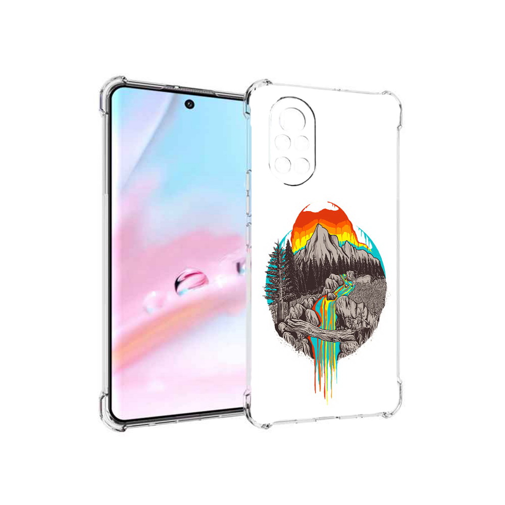 

Чехол MyPads Радужный водопад для Huawei Nova 8 (ANG-LX1), Прозрачный, Tocco