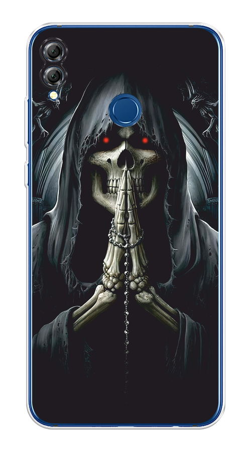 

Чехол на Honor 8X "Молитва", Серый, 66750-1
