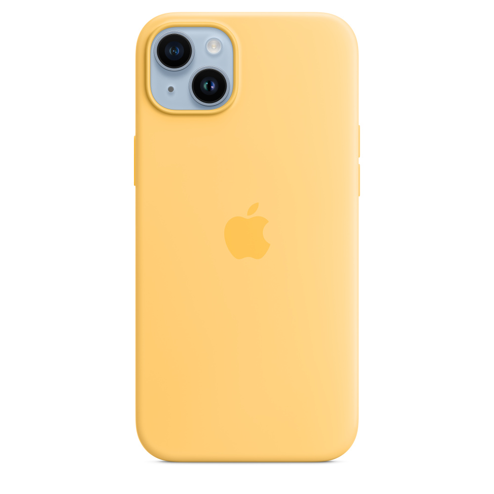 

Чехол для смартфона Apple для iPhone 14 Plus Silicone MagSafe Sunglow (MPTD3), для iPhone 14 Plus Silicone MagSafe Sunglow (MPTD3)
