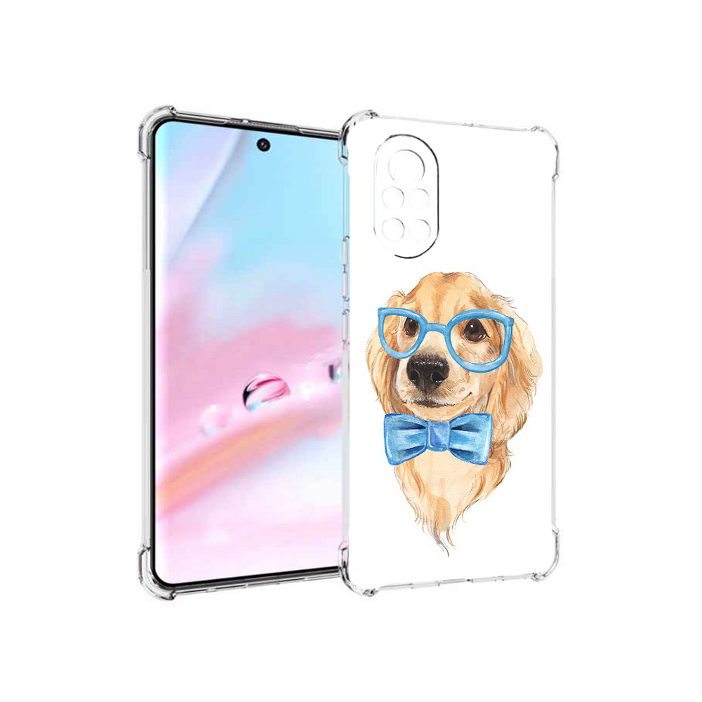 

Чехол MyPads Собака интеллигент для Huawei Nova 8 (ANG-LX1), Прозрачный, Tocco