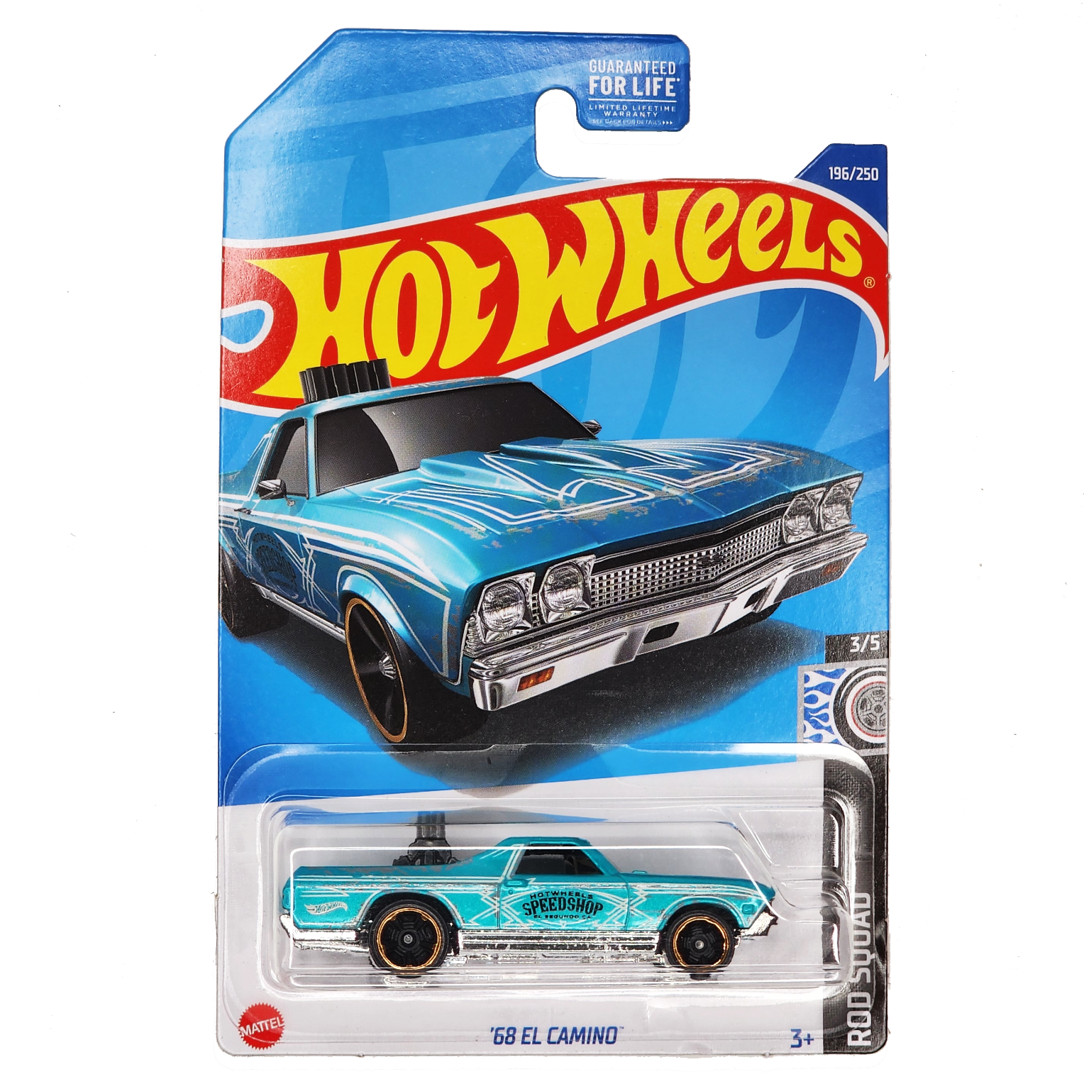 

Базовая машинка Hot Wheels 68 EL CAMINO, голубая, 5785/HCV94