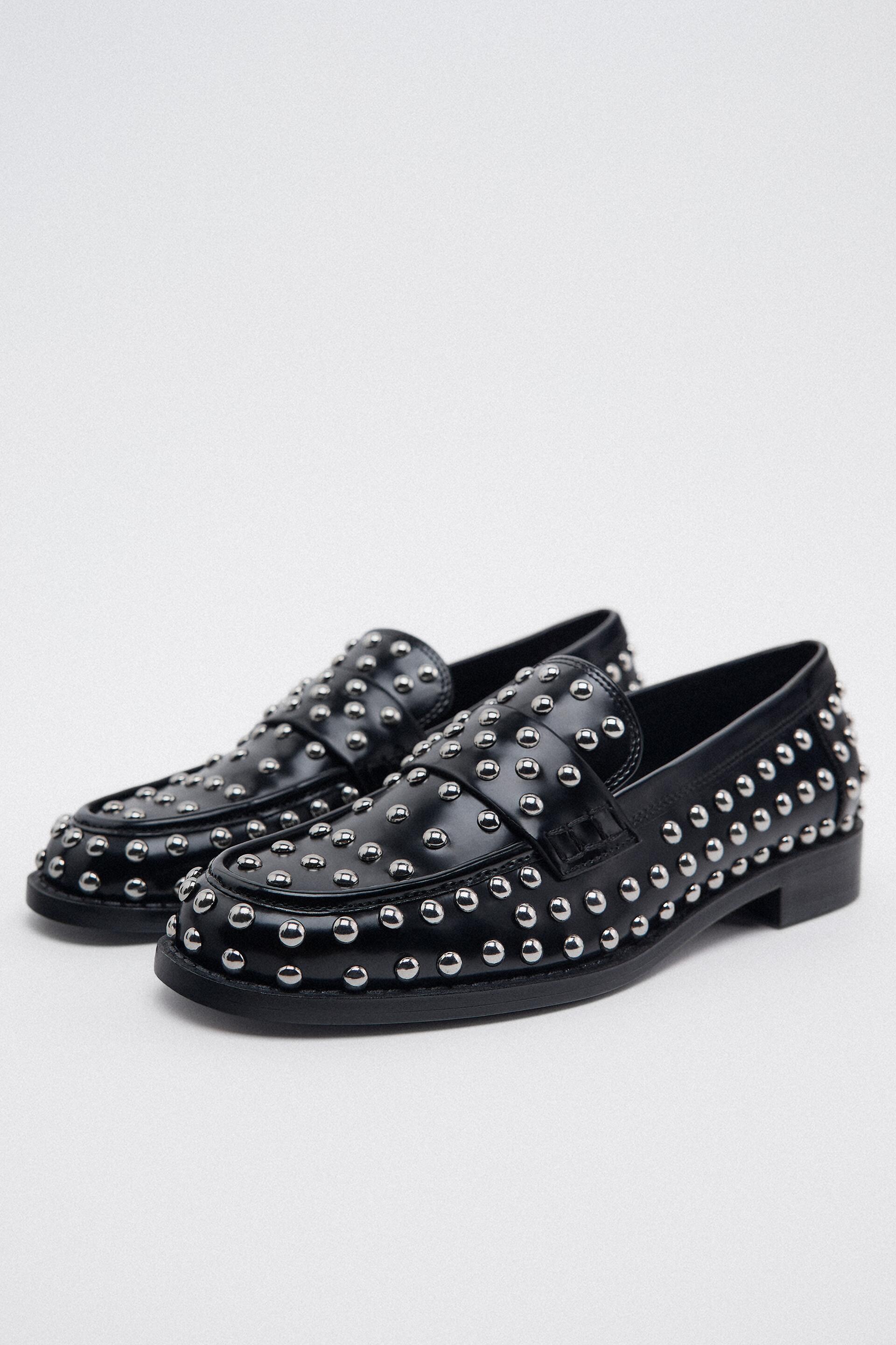 

Лоферы женские ZARA 11503110 черные 39 RU (доставка из-за рубежа), 11503110