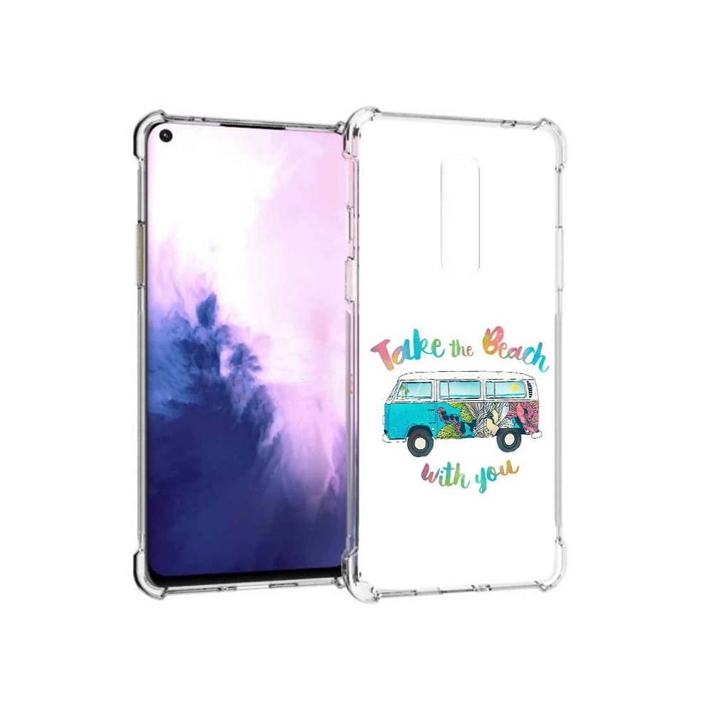 

Чехол MyPads Tocco для OnePlus 8 Хиппи автобус (PT147214.134.190), Прозрачный, Tocco