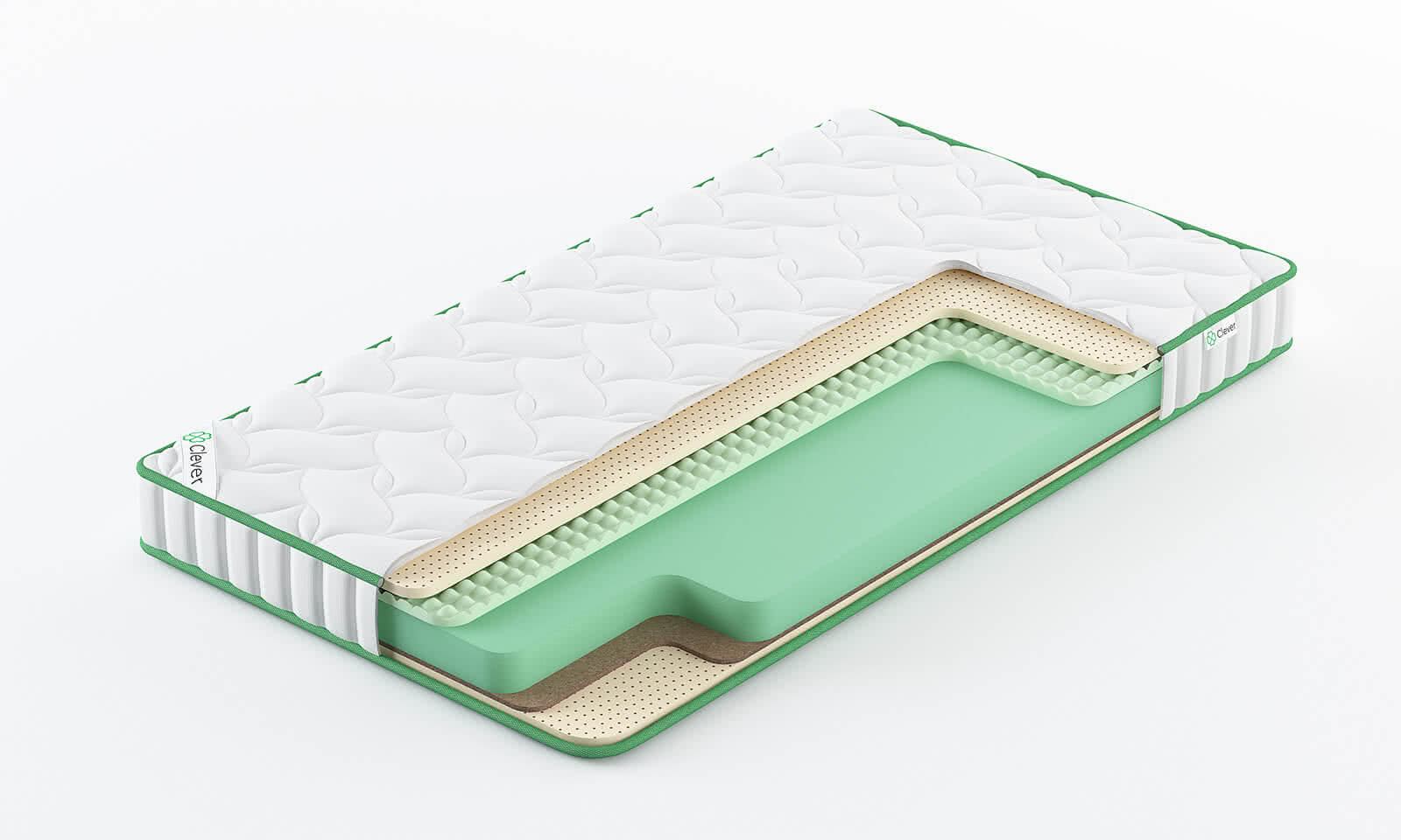 

Матрас Clever Elastic Lite 135x190, Белый, ELASTIC LITE
