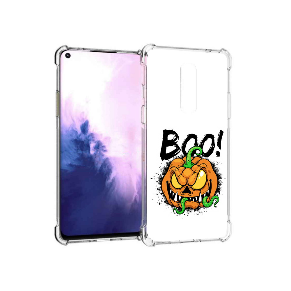 

Чехол MyPads Tocco для OnePlus 8 Хэллоуин бу (PT147214.134.193), Прозрачный, Tocco