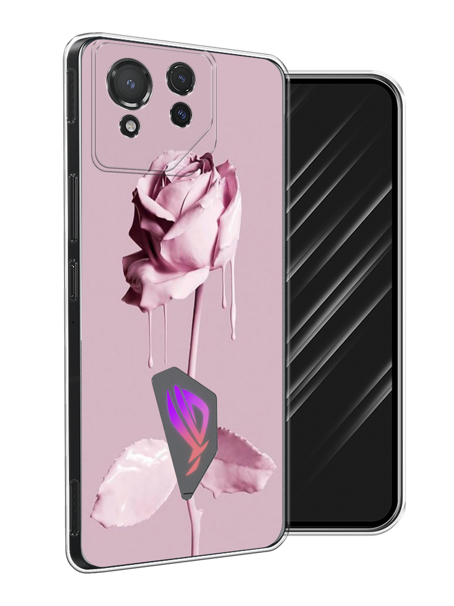 

Чехол Awog на Asus ROG Phone 8 "Роза в краске", Белый;розовый, 45150-1