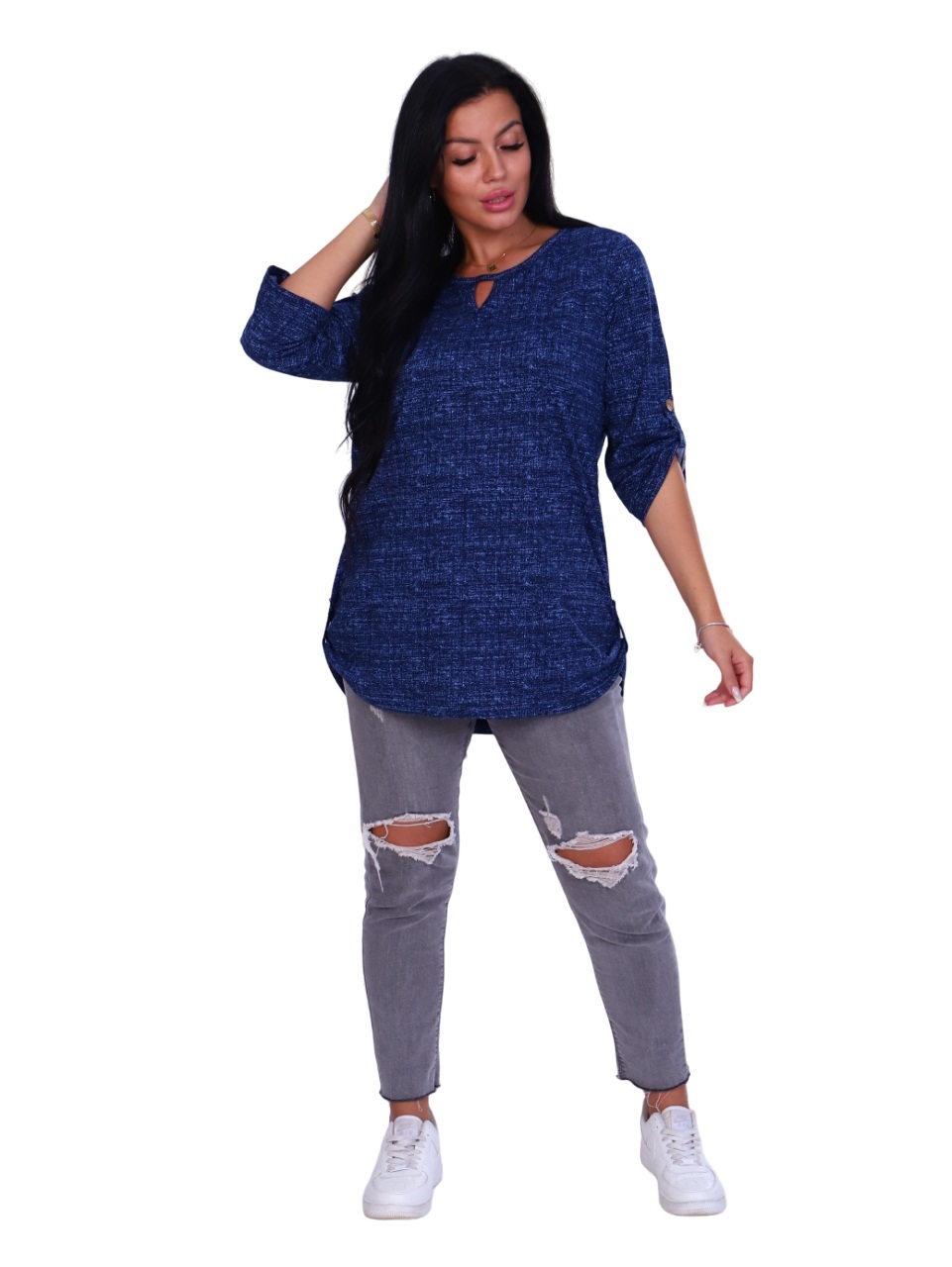 

Туника женская New Life jersey 102-189/мраморный-т.синий синяя 58 RU, 102-189/мраморный-т.синий