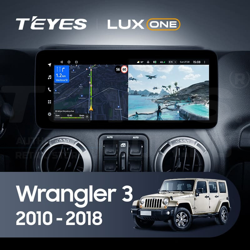 

Штатная магнитола Teyes LUX ONE 360 6/128 Jeep Wrangler 3 JK (2010-2018), Lux One