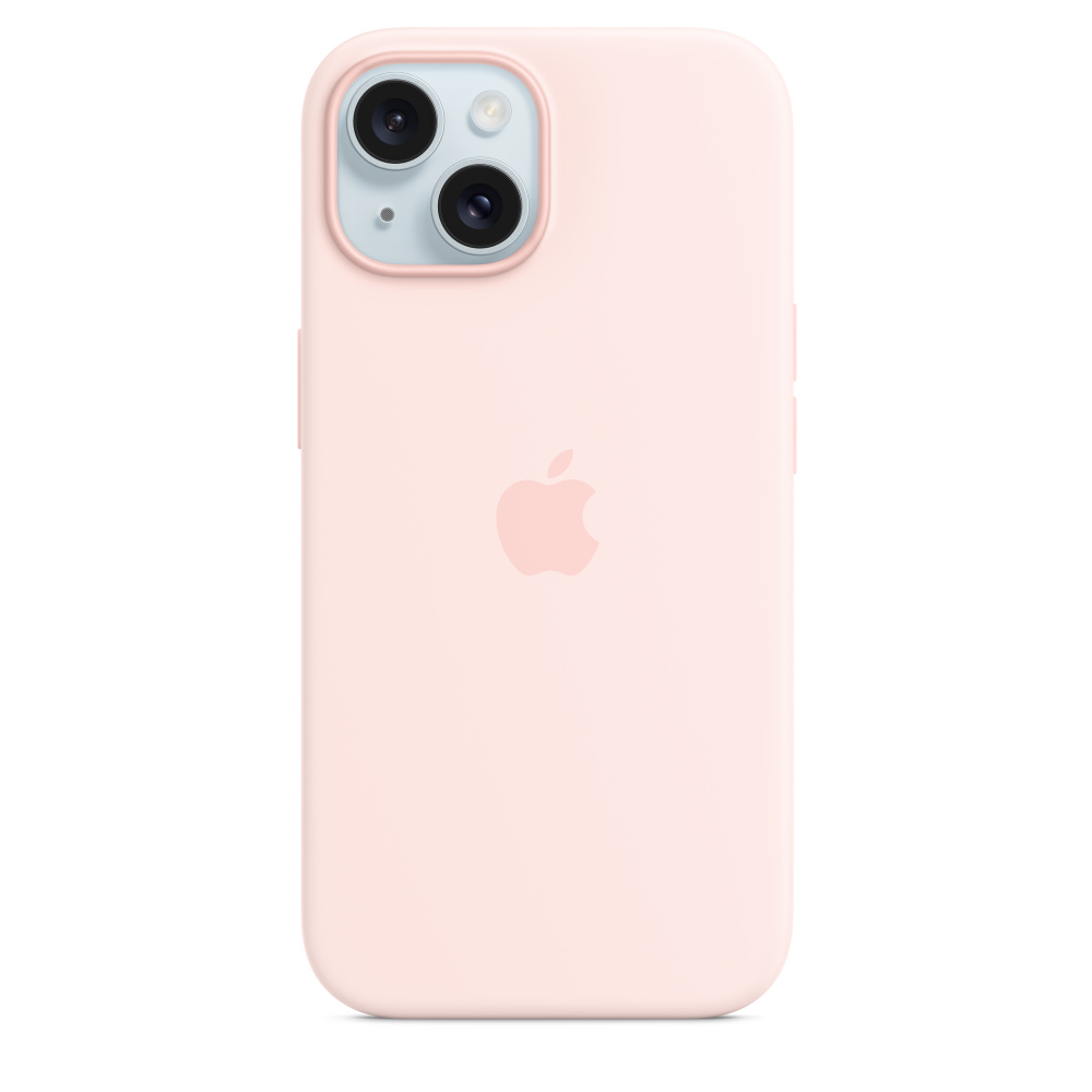 Чехол Apple Silicone Case with MagSafe для iPhone 15 Light Pink (MT0U3)
