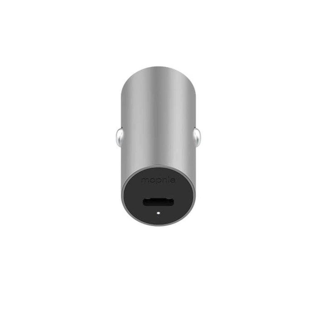 АЗУ Mophie Car Charger USB-C. Порт USB-C. Суммарная мощность до 18 Вт. Цвет cеребряный