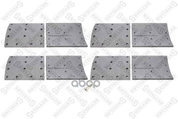 

STELLOX 8501105SX 85-01105-SX_накладки торм.с ЗАКЛЕПК.1-рем19940 19.0-14.5 410x223(93680