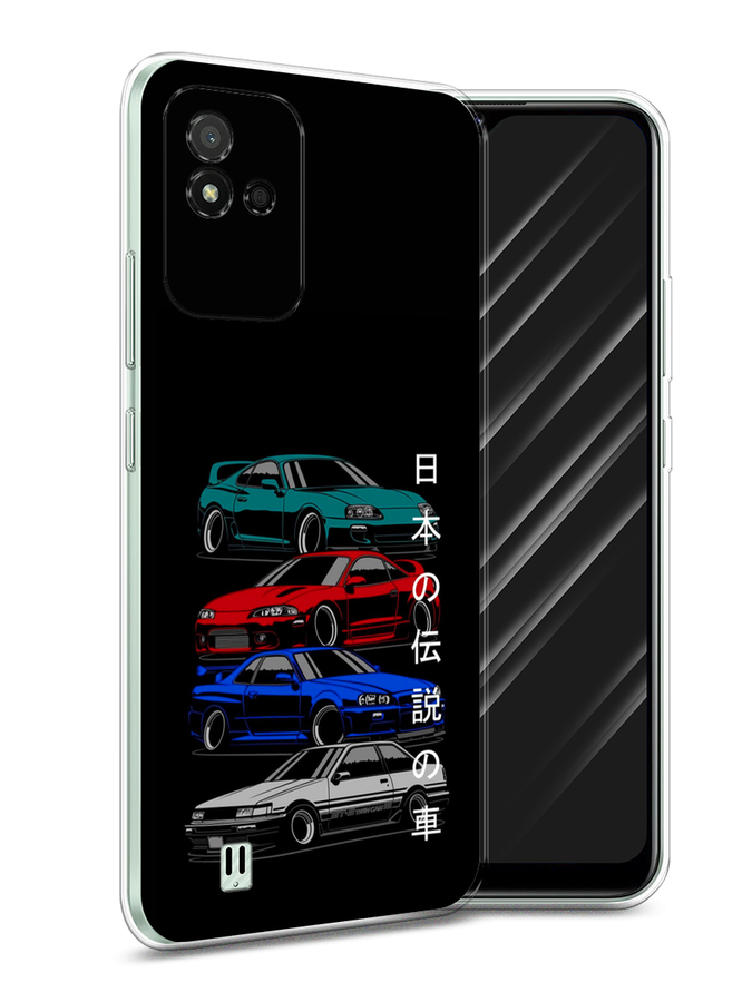 

Чехол Awog на Realme Narzo 50i "JDM Legend cars", Разноцветный, 2510050-5