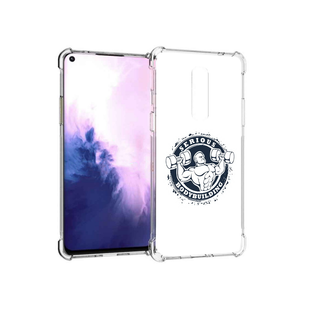 

Чехол MyPads Tocco для OnePlus 8 бодибилдинг воля к победе (PT147214.134.231), Прозрачный, Tocco