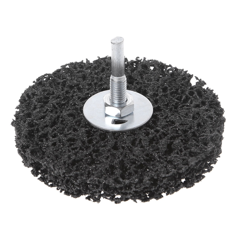 Круг абразивный зачистной ROCKFORCE 100мм хвостовик 6мм Черный абразивный зачистной диск tiger abrasive