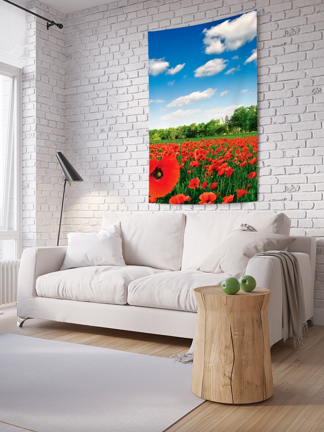 

Вертикальное фотопанно на стену JoyArty Маковое поле 150x200 см, Маковое поле
