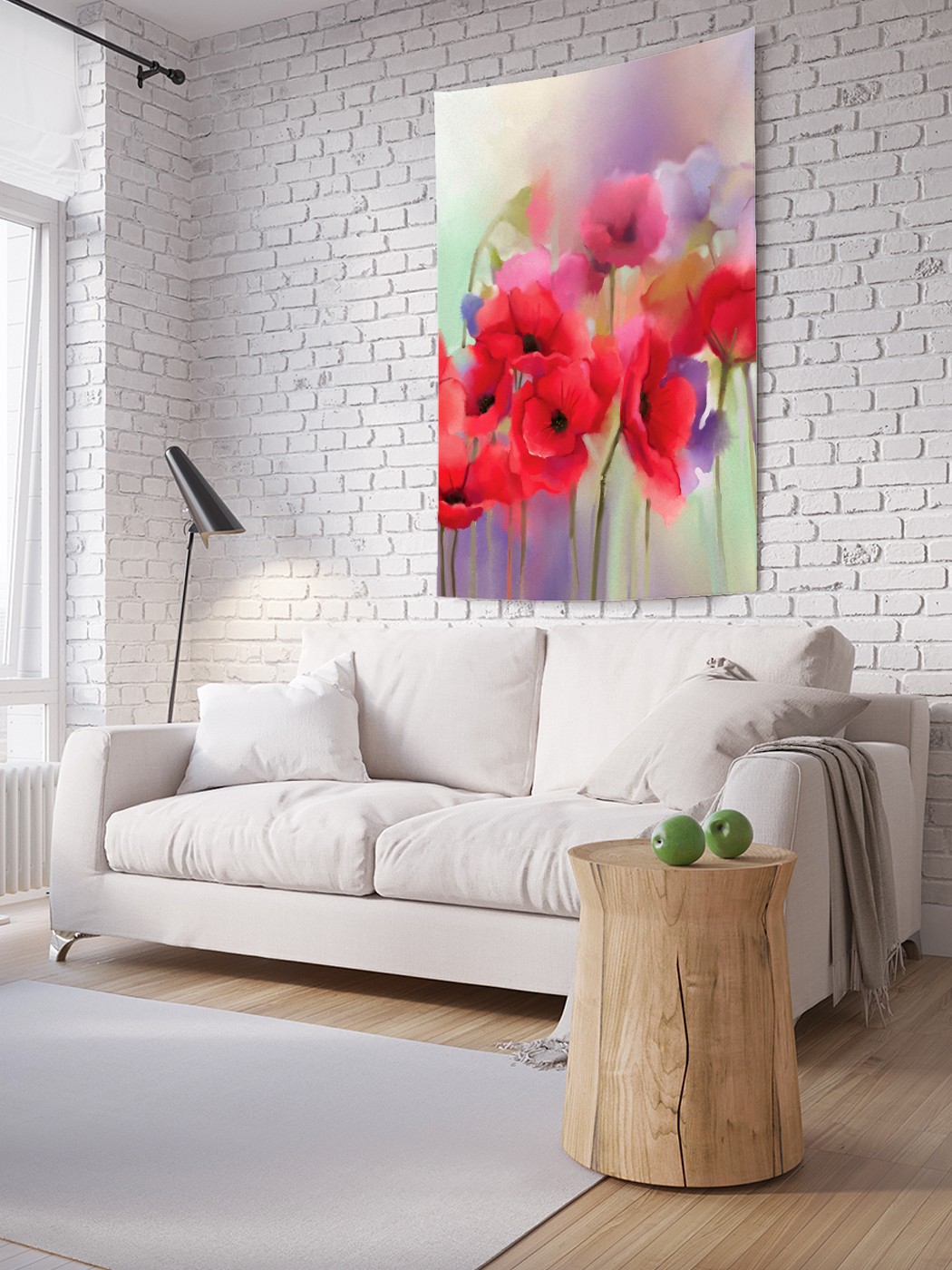 

Вертикальное фотопанно на стену JoyArty Маковый туман 150x200 см, Маковый туман