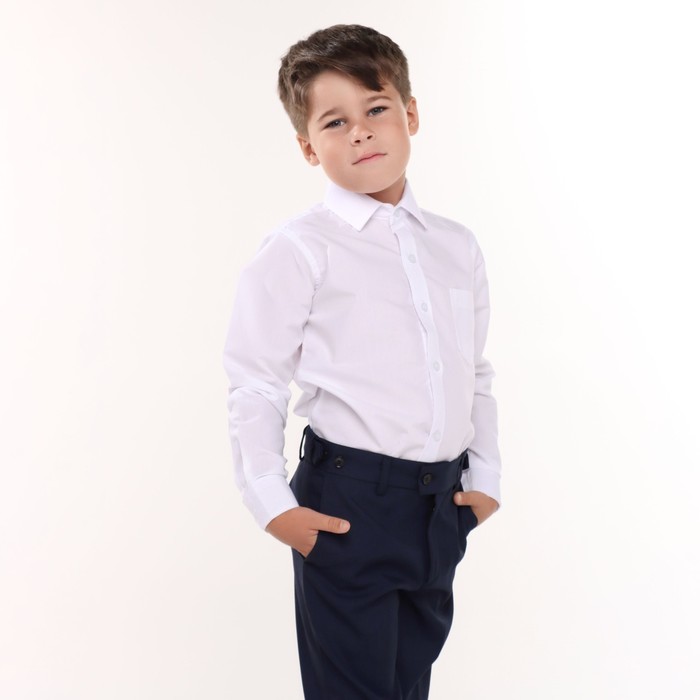 MODERNFECI Рубашка для мальчика А.G102-B39, цвет белый , рост 116см