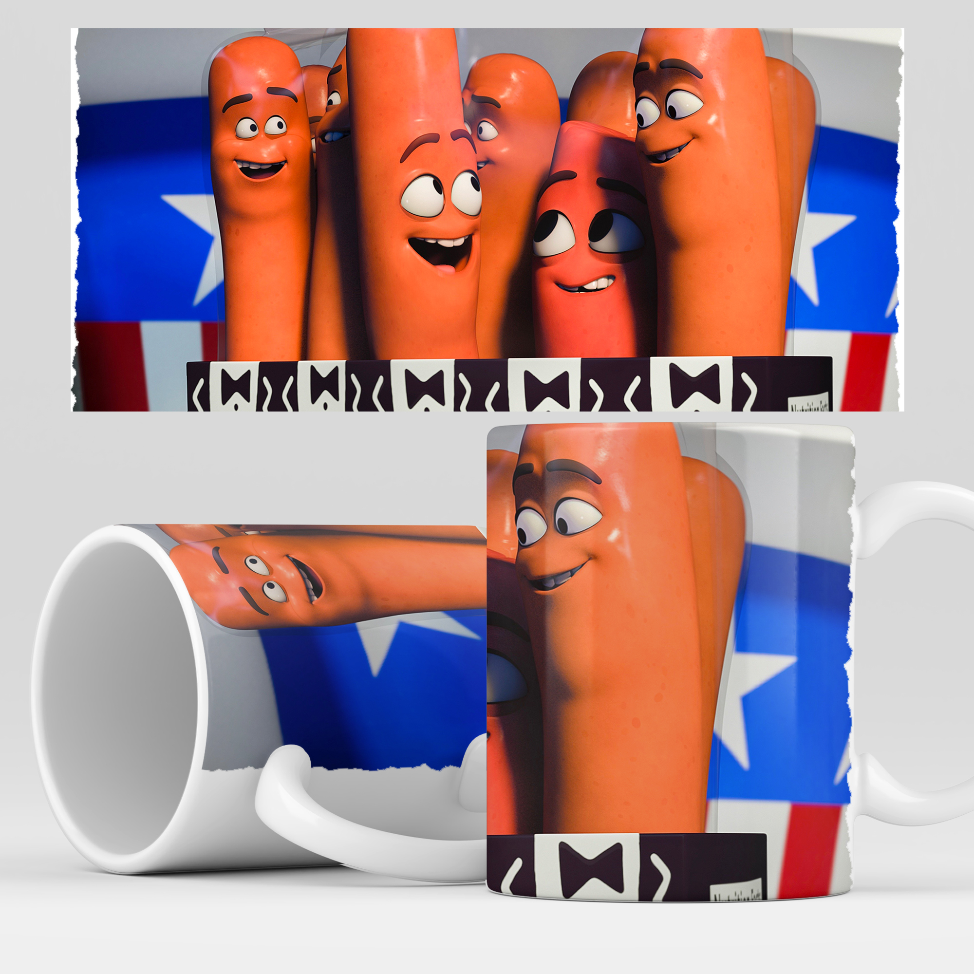 

Кружка RocketCup с принтом "Полный расколбас", SausageParty04