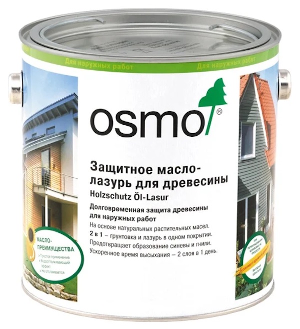 Osmo Защитное масло-лазурь для древесины HolzSchutz Ol-Lasur для фасадов