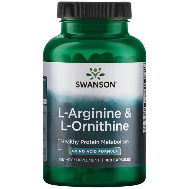 L-Arginine & L-Ornithine Swanson - 100 капсул