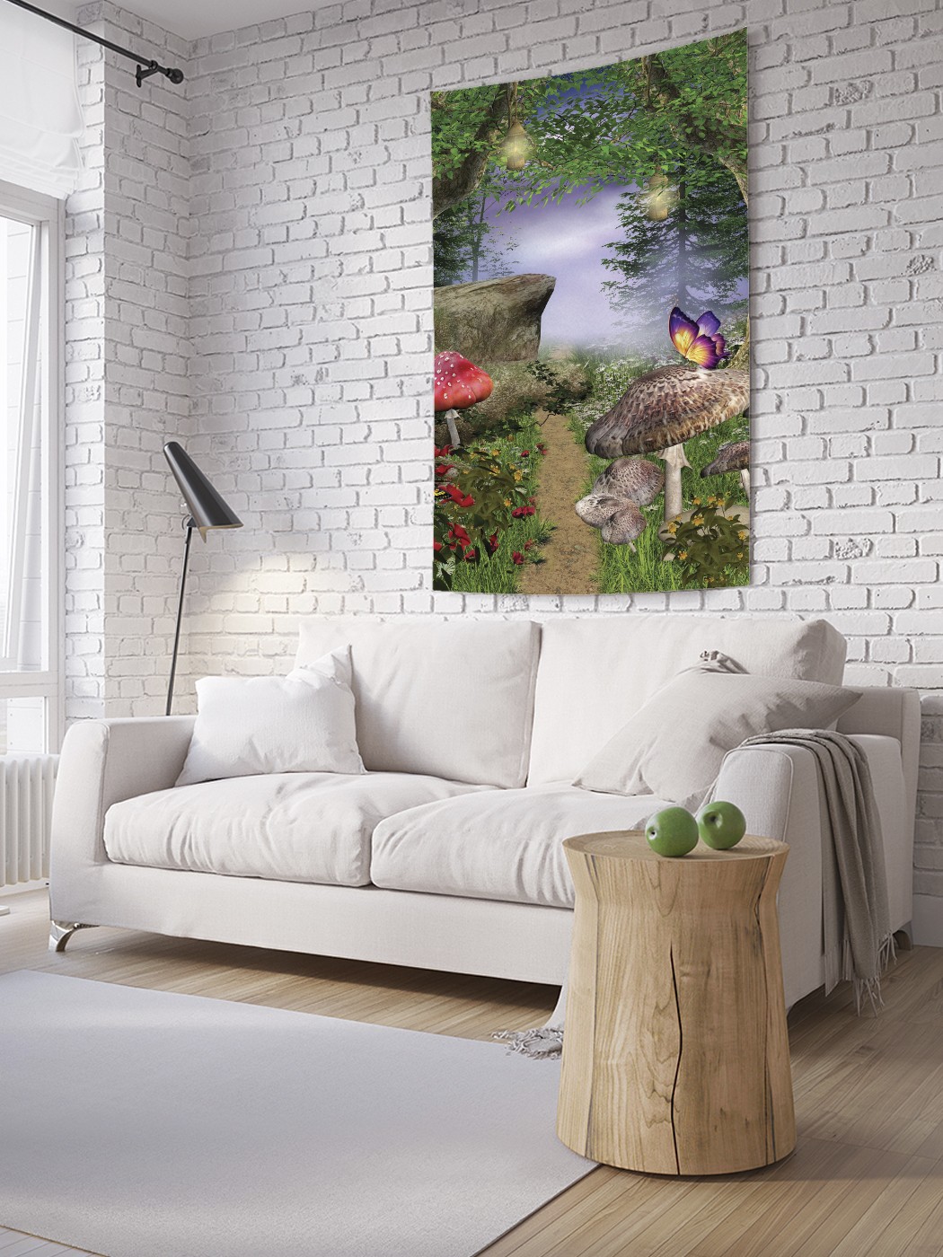 

Вертикальное фотопанно на стену JoyArty Лесные грибы 150x200 см, Лесные грибы