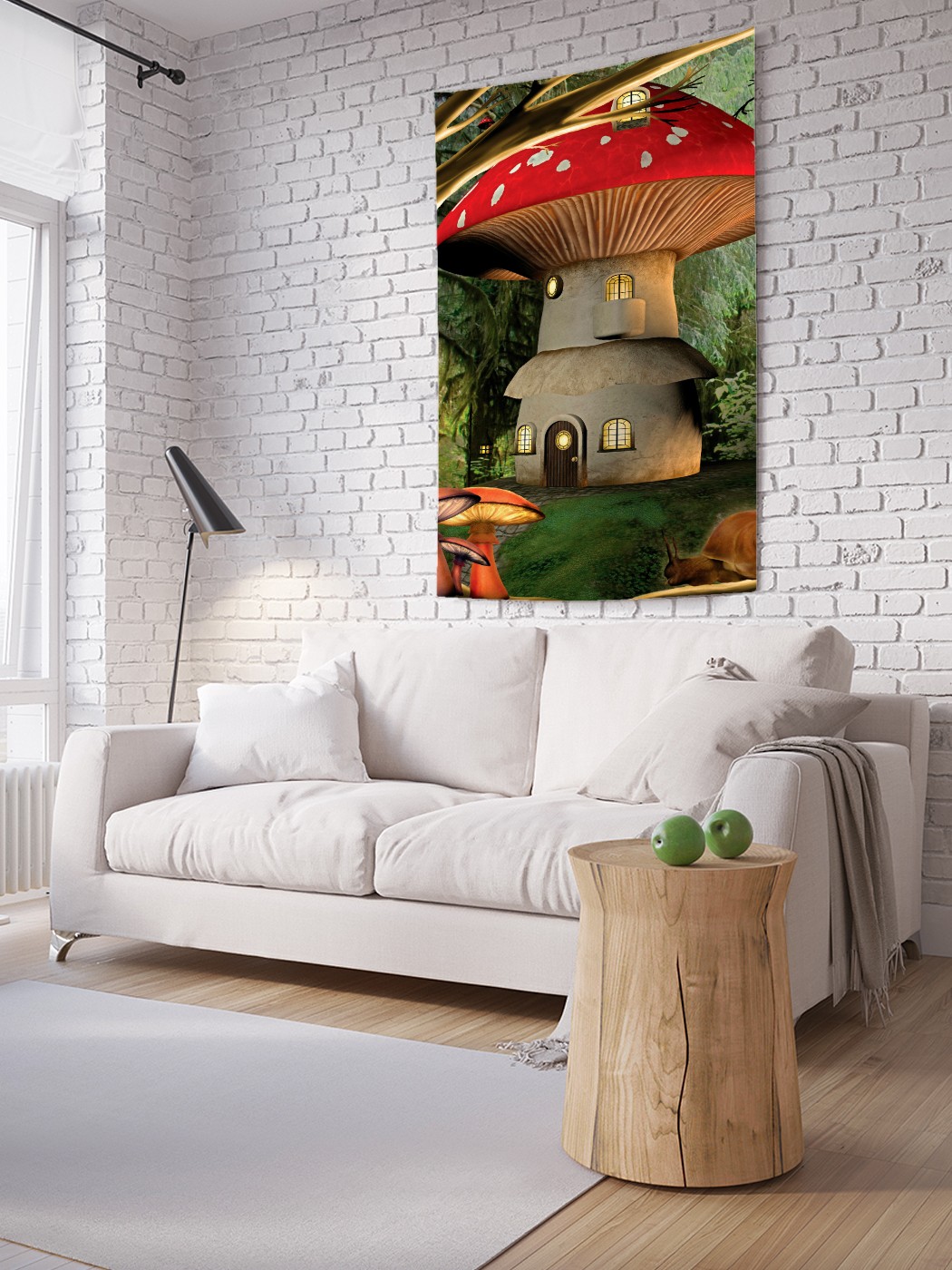 

Вертикальное фотопанно на стену JoyArty Жилой гриб 150x200 см, Жилой гриб