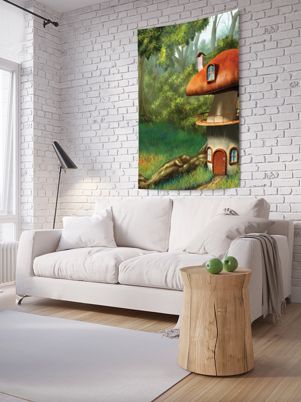 

Вертикальное фотопанно на стену JoyArty Грибное жилье 150x200 см, Грибное жилье