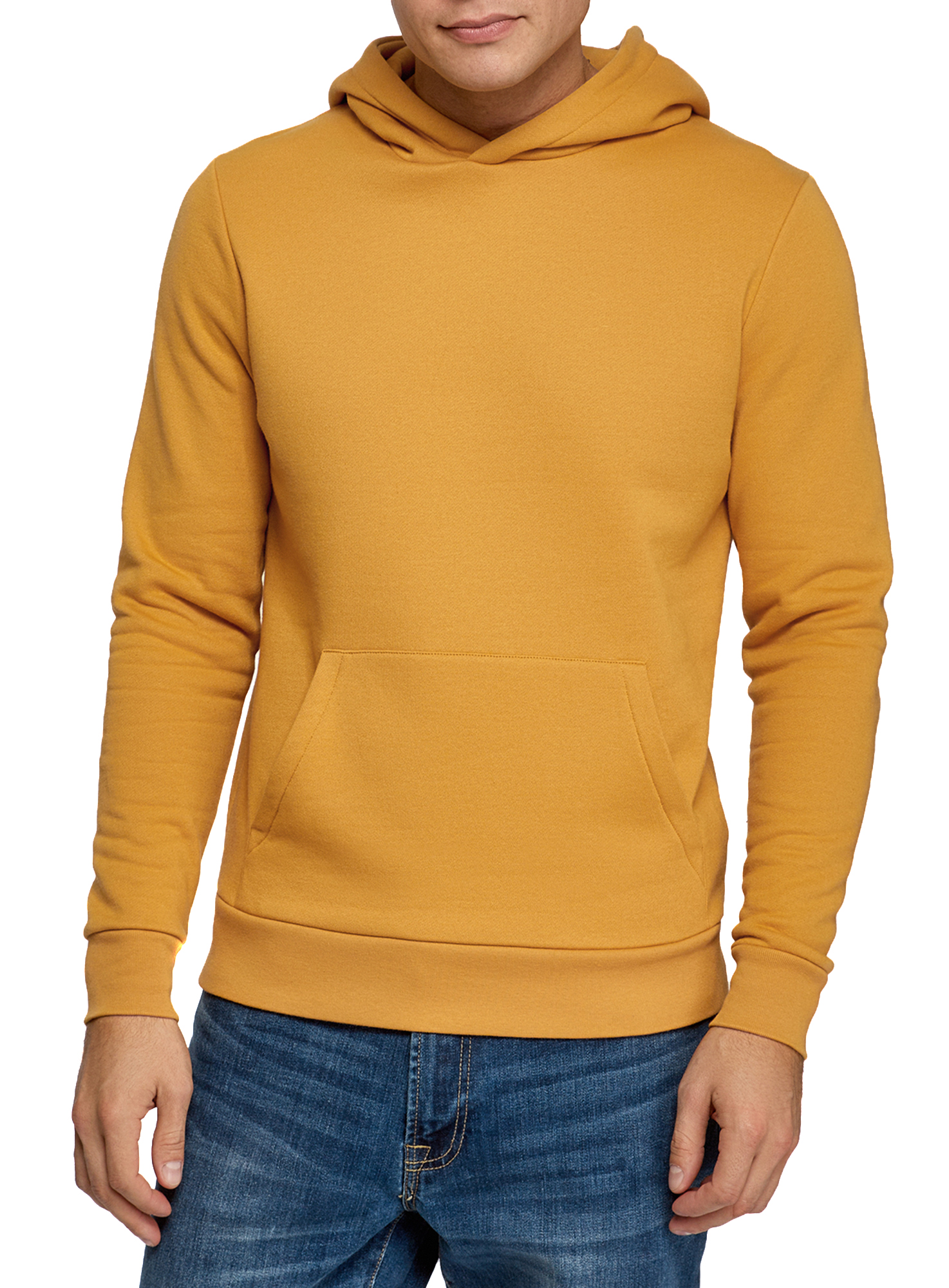 

Худи мужское oodji 5B111003M-2 желтое 2XL, 5B111003M-2