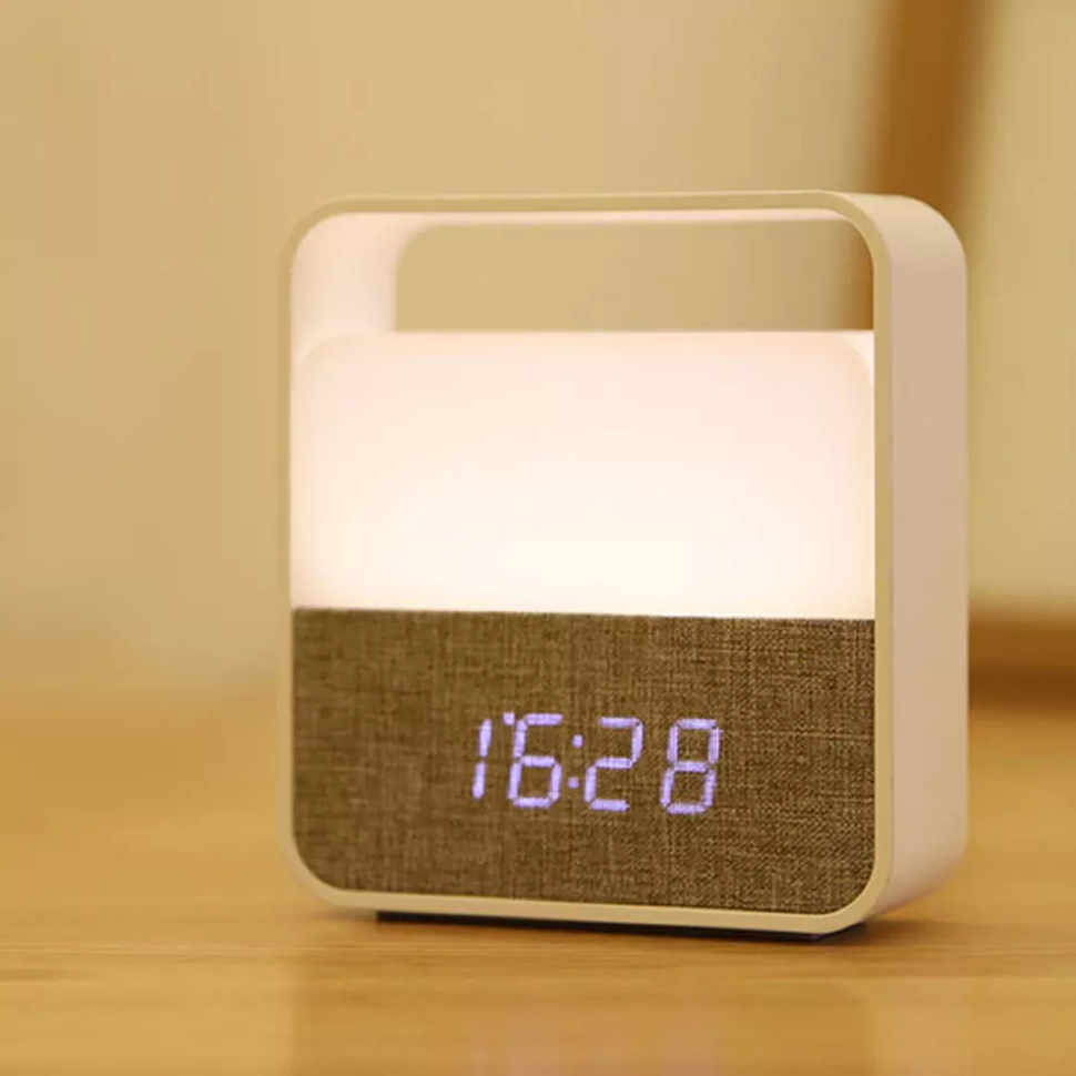 фото Будильник-ночник xiaomi midea clock alarm night light elegant (mtd3-m/k-03) (белый)