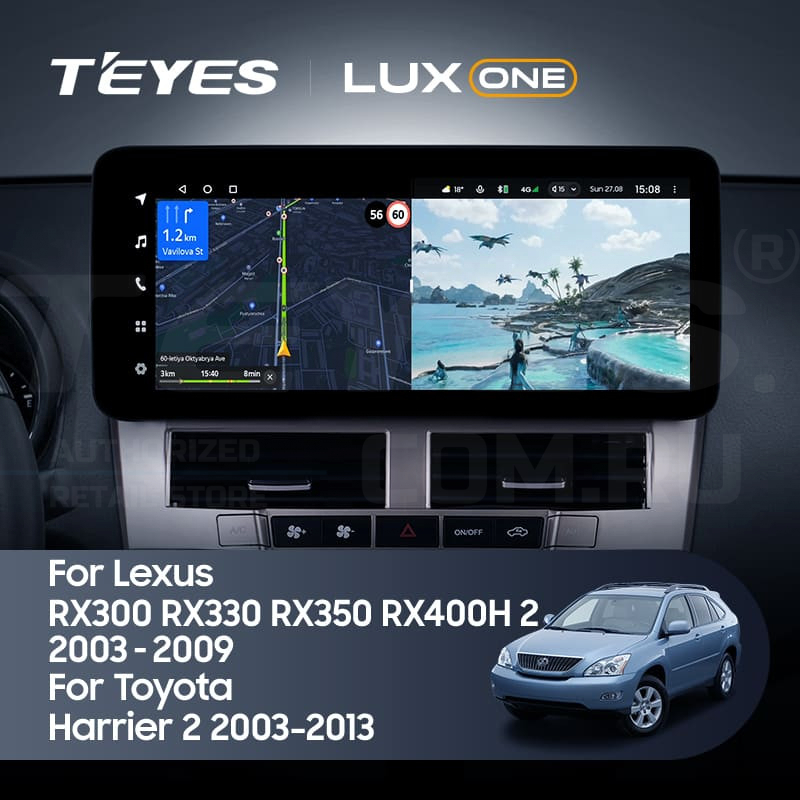 

Штатная магнитола Teyes LUX ONE 360 6/128 Lexus RX300 RX330 RX350 RX400H (2003-2009) Тип-A, Lux One