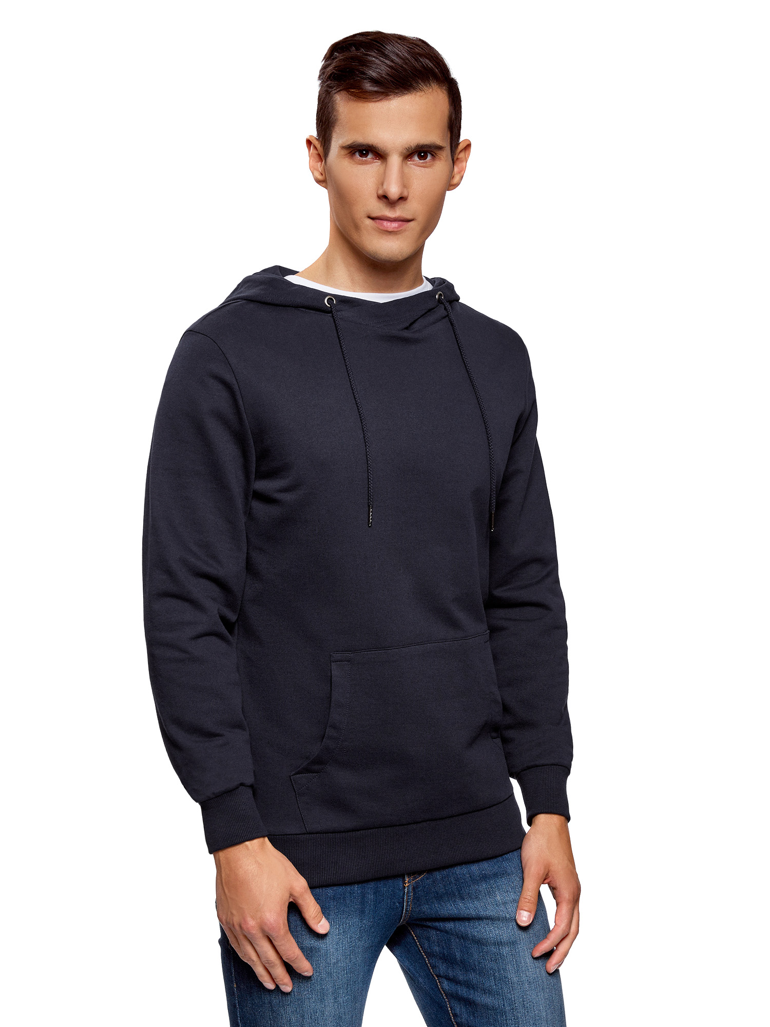 

Худи мужское oodji 5B111004M синее S, 5B111004M