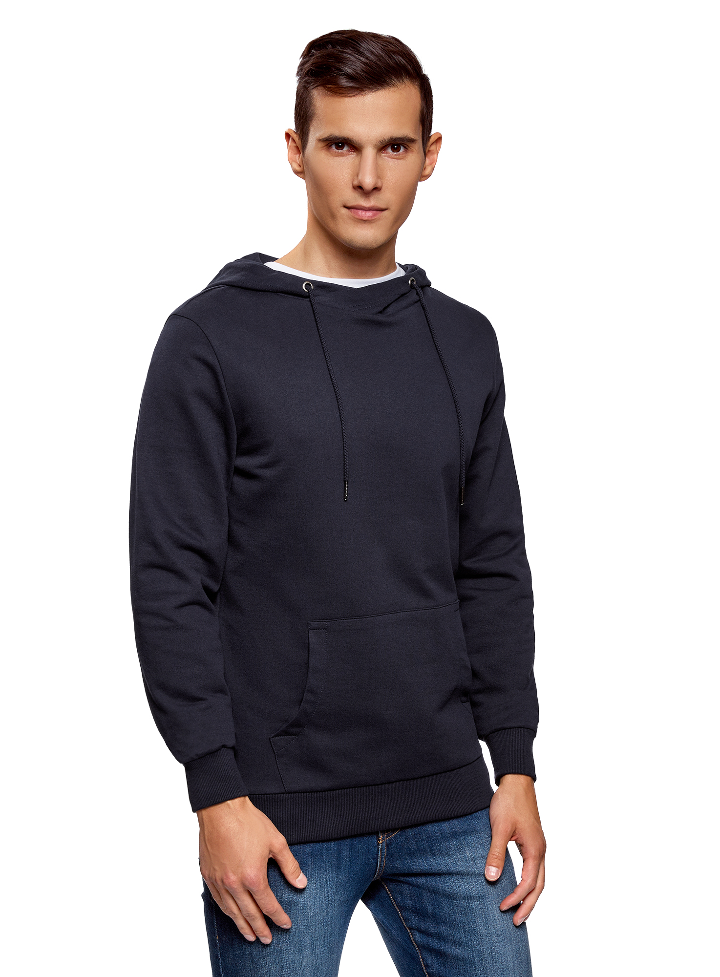 

Худи мужское oodji 5B111004M синее 2XL, 5B111004M