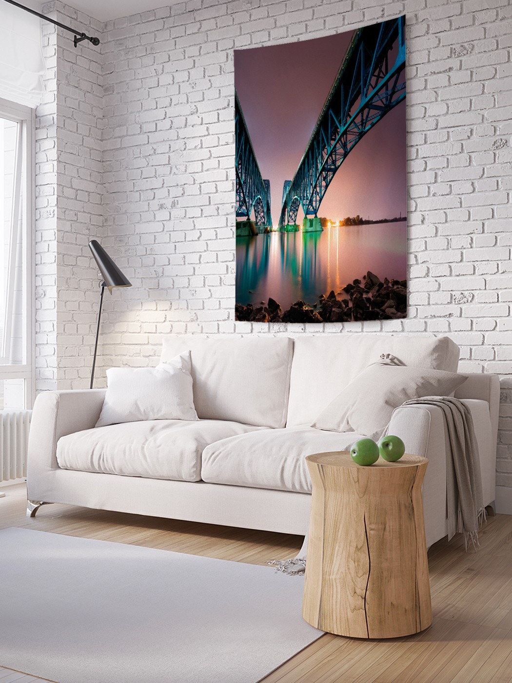 

Вертикальное фотопанно на стену JoyArty Двойной мост 150x200 см, Двойной мост