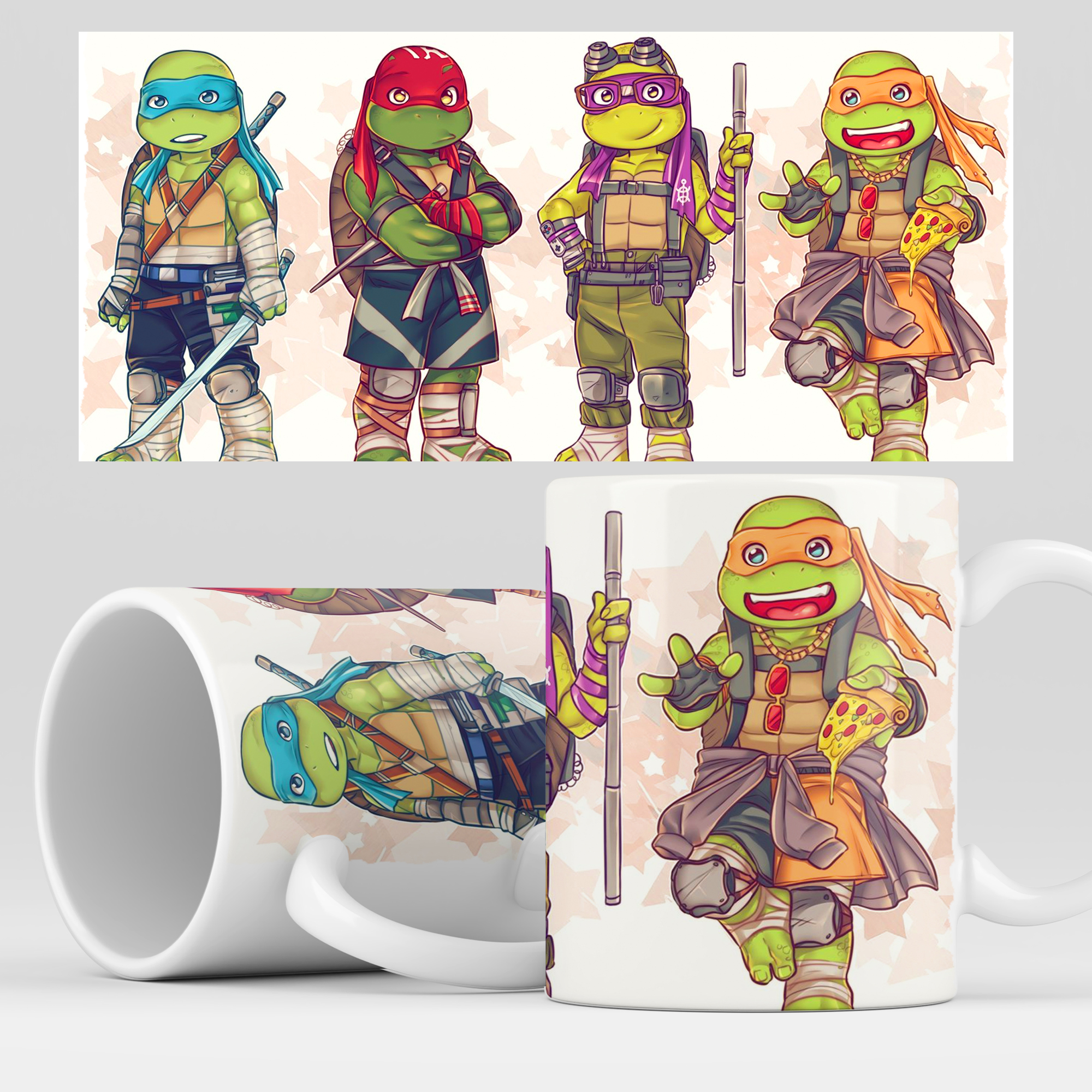 

Кружка RocketCup с принтом "Черепашки ниндзя" TMNT, TMNT21