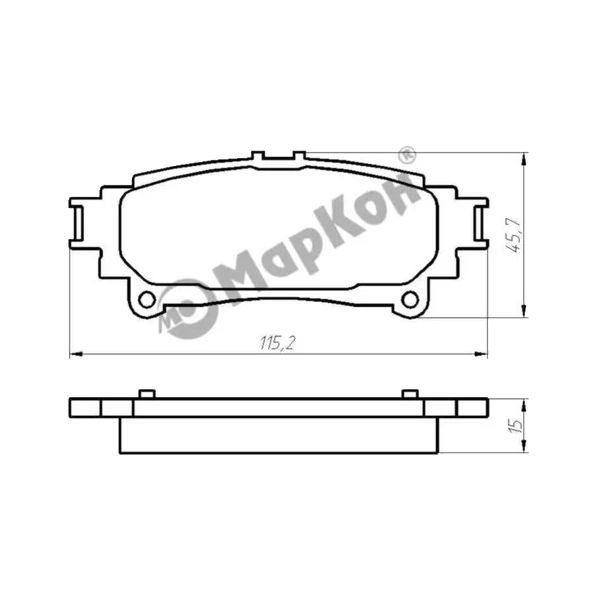 Колодки тормозные MARKON 44500150