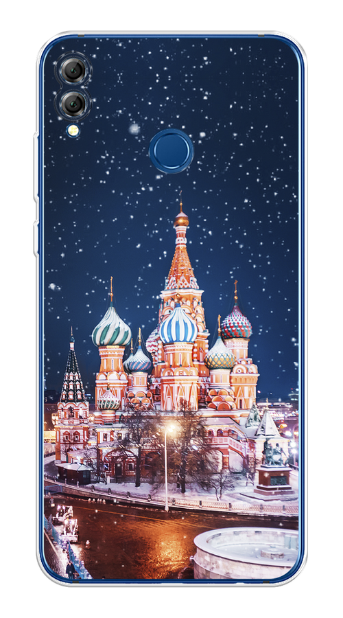 

Чехол на Honor 8X "Москва 1", Коричневый;синий;белый, 66750-1