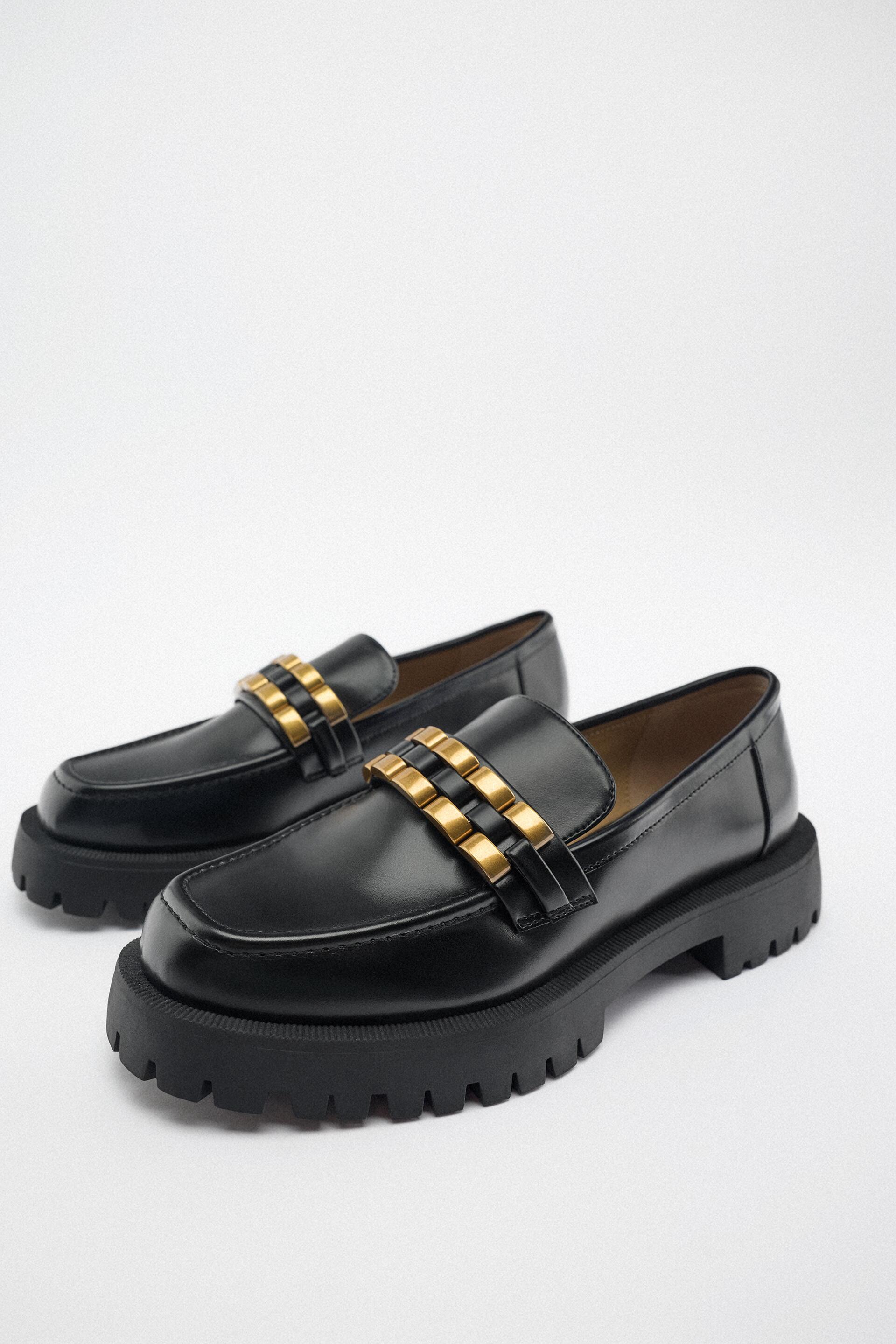 

Лоферы женские ZARA 11506010 черные 36 RU (доставка из-за рубежа), 11506010