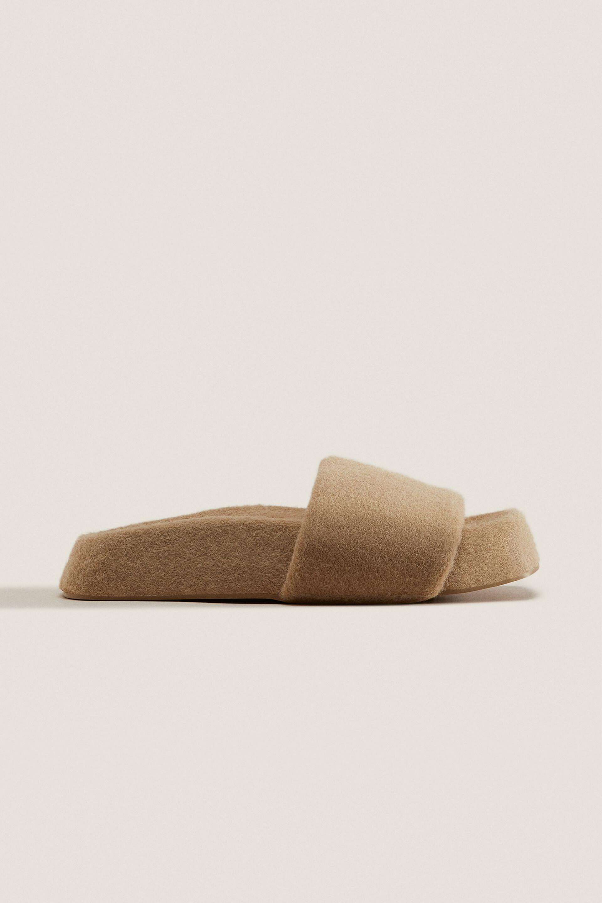 

Тапочки женские ZARA 11509001 коричневые 35 RU (доставка из-за рубежа), 11509001
