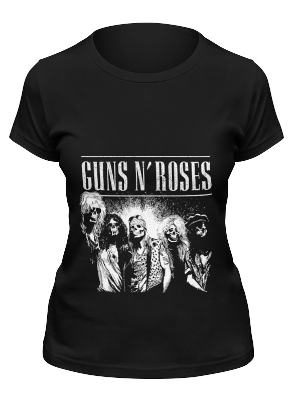 

Футболка женская Printio Guns n' roses черная M, Черный, Guns n' roses