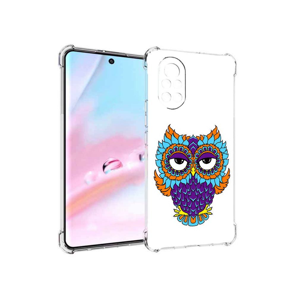 Чехол MyPads Цветная сова для Huawei Nova 8 (ANG-LX1)