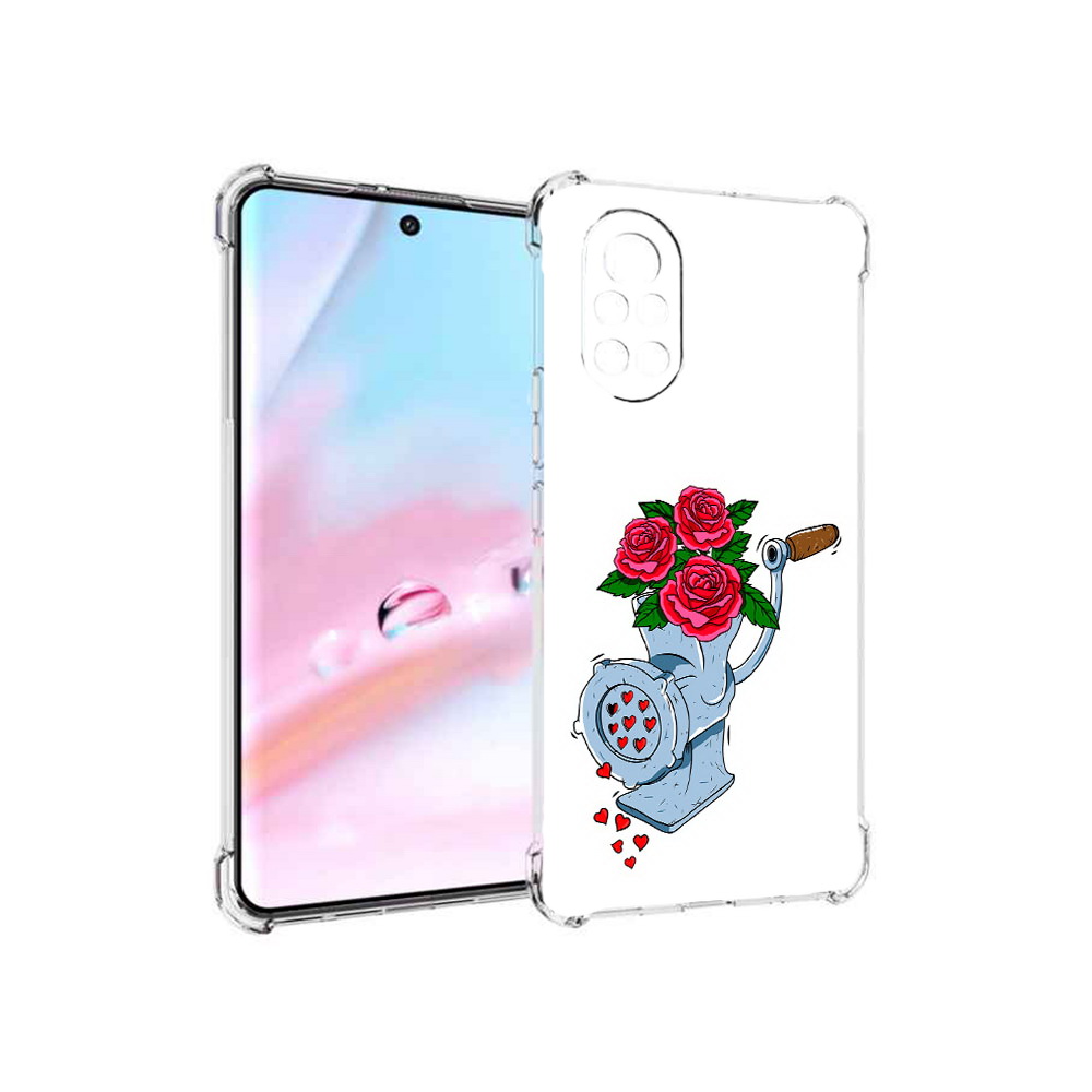 

Чехол MyPads Цветочные сердца для Huawei Nova 8 (ANG-LX1), Прозрачный, Tocco