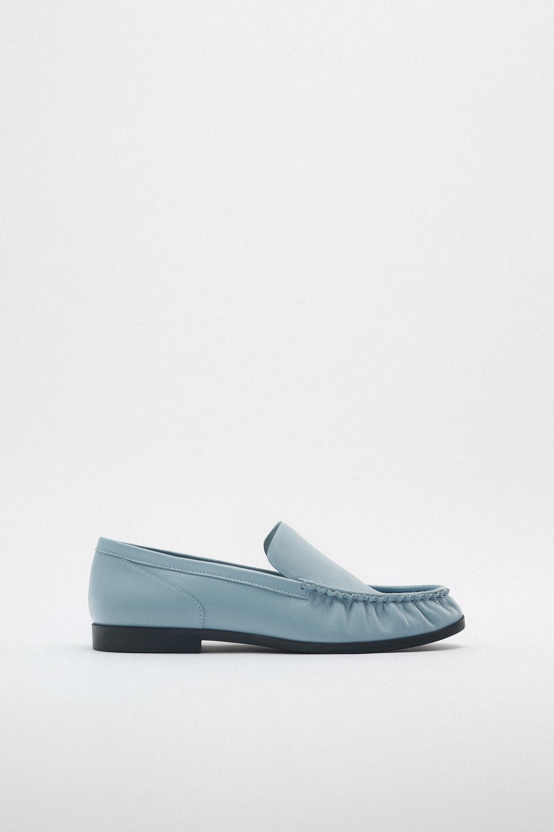 

Мокасины женские ZARA 11527910 синие 36 RU (доставка из-за рубежа), 11527910