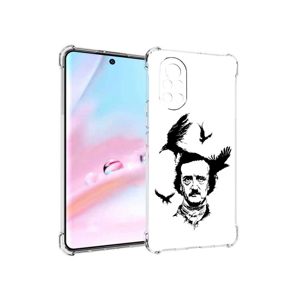 

Чехол MyPads Эдгар Аллан черно белый для Huawei Nova 8 (ANG-LX1), Прозрачный, Tocco