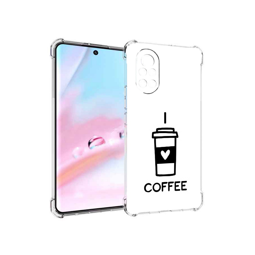 Чехол MyPads Я люблю кофе для Huawei Nova 8 (ANG-LX1)
