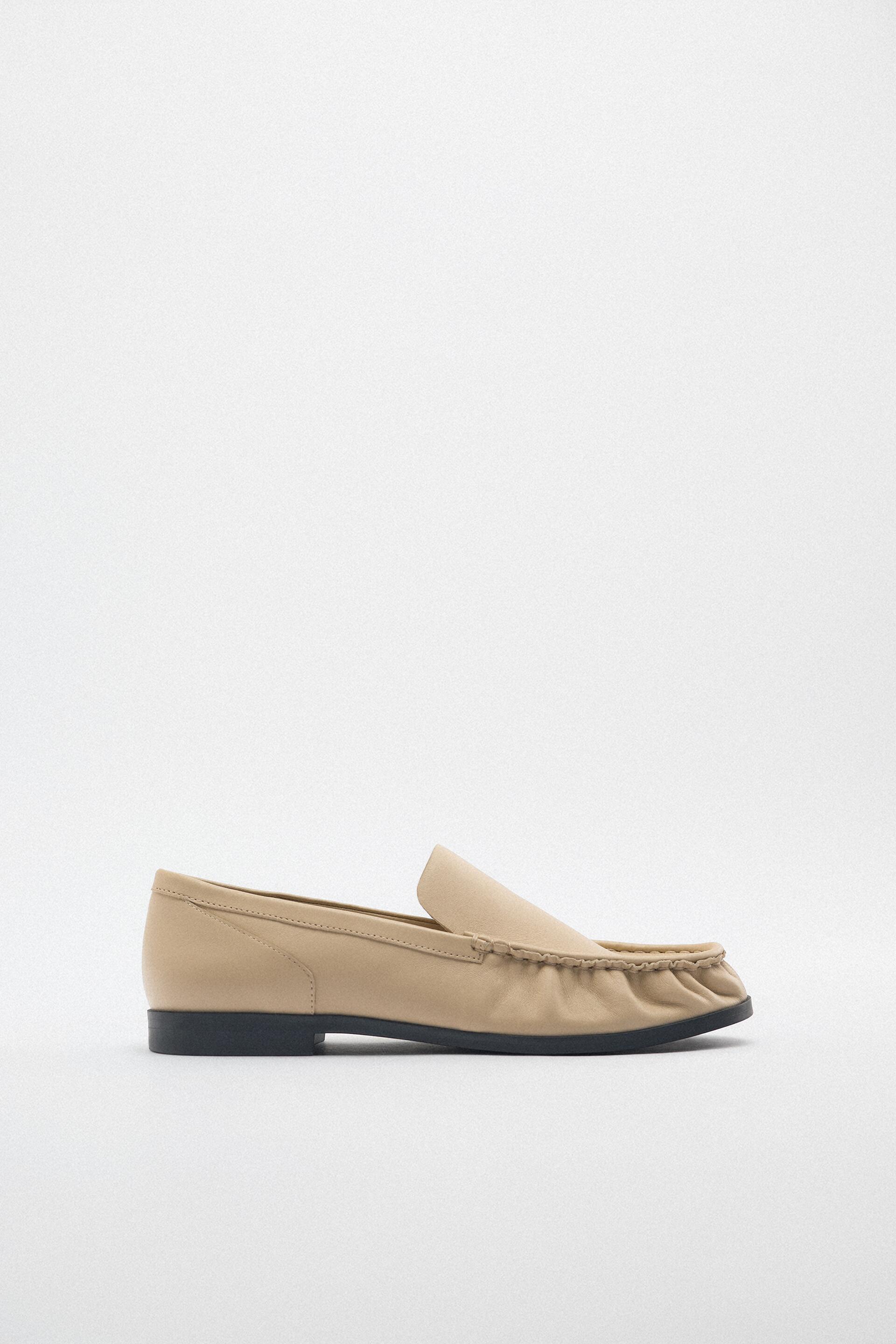 

Мокасины женские ZARA 11528910 белые 36 RU (доставка из-за рубежа), 11528910