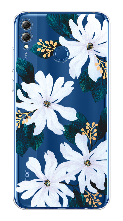 

Чехол на Honor 8X "Delilah Flower", Зеленый;белый, 66750-1