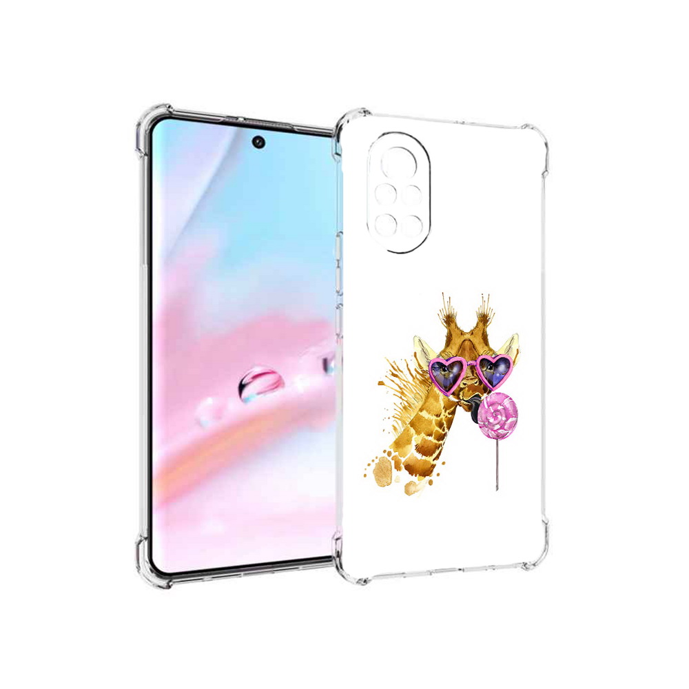 

Чехол MyPads акварельный жираф для Huawei Nova 8 (ANG-LX1), Прозрачный, Tocco