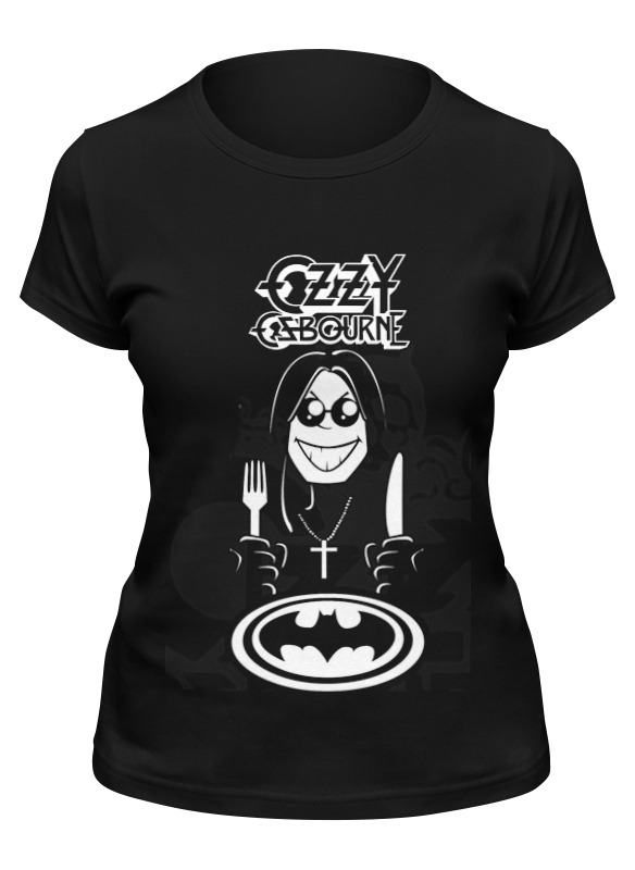 

Футболка женская Printio Ozzy osbourne черная M, Черный, Ozzy osbourne