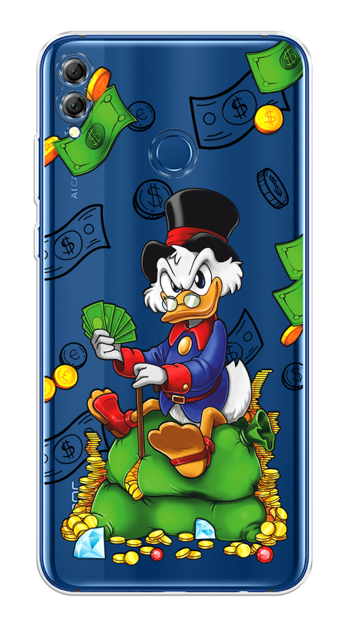 

Чехол на Honor 8X "Scrooge Richness", Черный;синий;зеленый, 66750-1